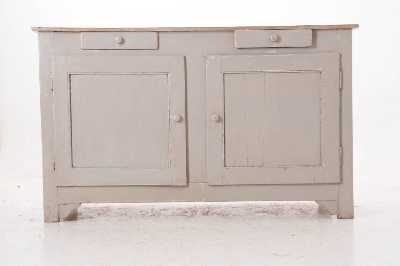 19th Century English Painted Pine Buffet