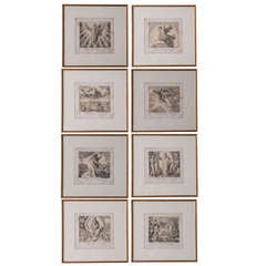 French 19th Century Illustrations of The Bible, Set of 8