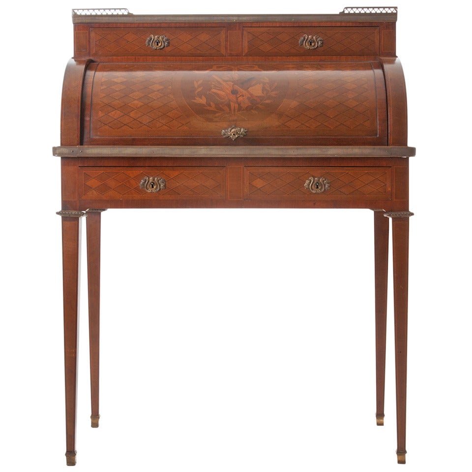 French Louis XVI Inlay and Mahogany Lady's Desk