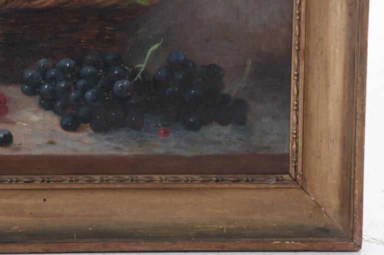 French 19th Century Pair of Still Life Oil Paintings By Menne In Good Condition In Baton Rouge, LA