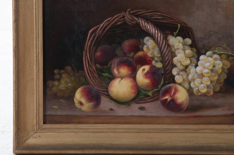 French 19th Century Pair of Still Life Oil Paintings By Menne 2