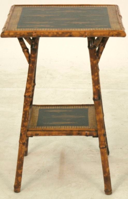 20th C. English Bamboo Side Table