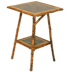 20th C. English Bamboo Side Table