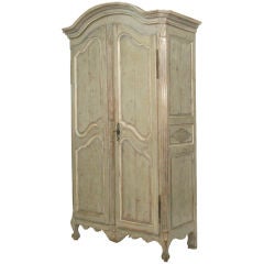 Antique 19th c. French Painted Armoire From Bordeaux