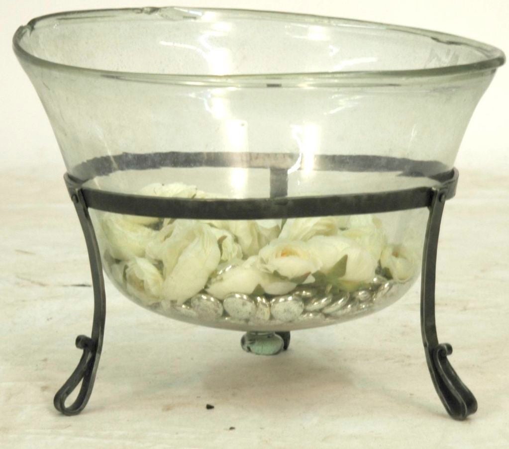 19th c. French Garden Cloche on Stand