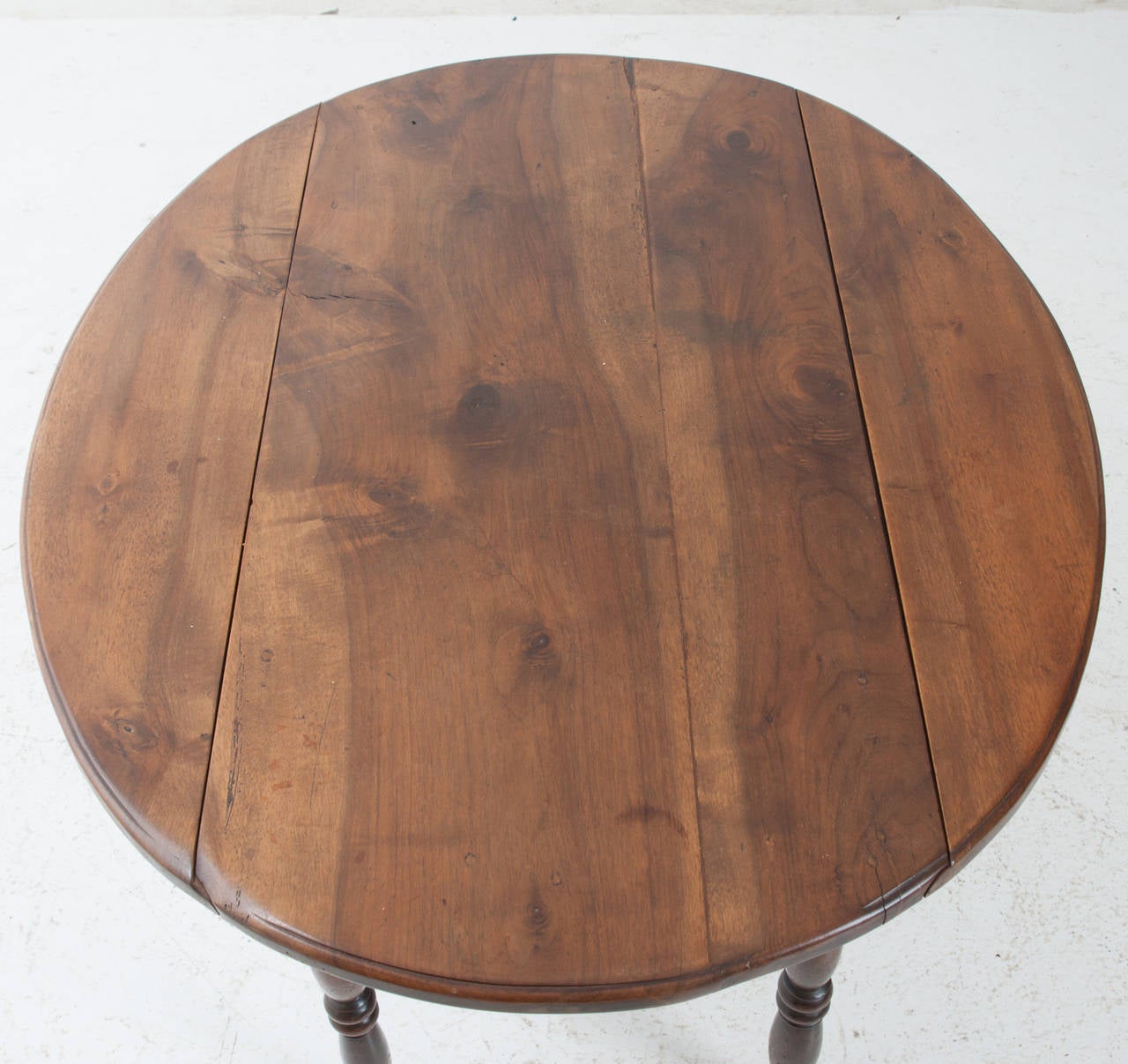 French 19th Century Cherry Drop-Leaf Table