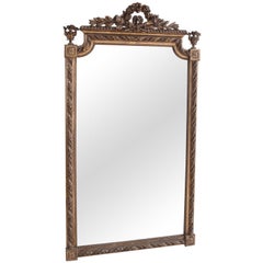 French Louis XVI-Style Giltwood Mirror