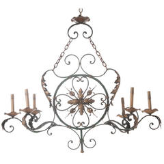 French 19th Century Louis XV Style 6 Light Chandelier