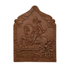 Antique 19th c. Iron Fireplace Insert