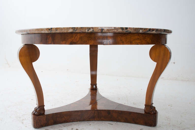 Restauration French Restoration 19th Century Stunning Center Table For Sale