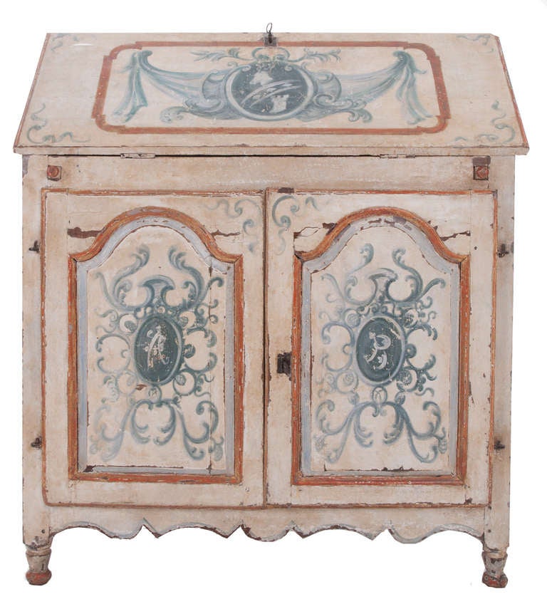 Painted Drop Front Desk