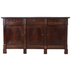 French 20th Century Walnut Enfilade of Empire Influence