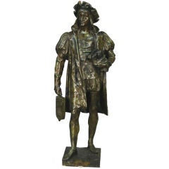 Mid 1900's Bronze Statue of Man