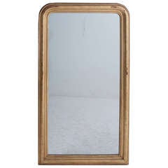 French 19th Century Louis Philippe Gold Gilt Mirror