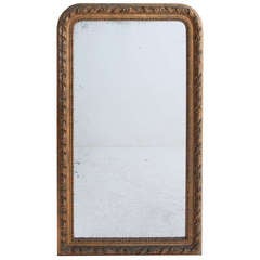 French 19th Century Louis Philippe Gold Gilt Mirror 8
