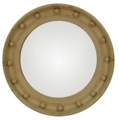 Antique 19th Century English Painted Convex Mirror