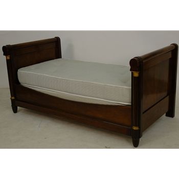 19th Century French Burled Walnut Louis Philippe Day Bed 3