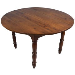 French Cherry Wood 47" Round Table