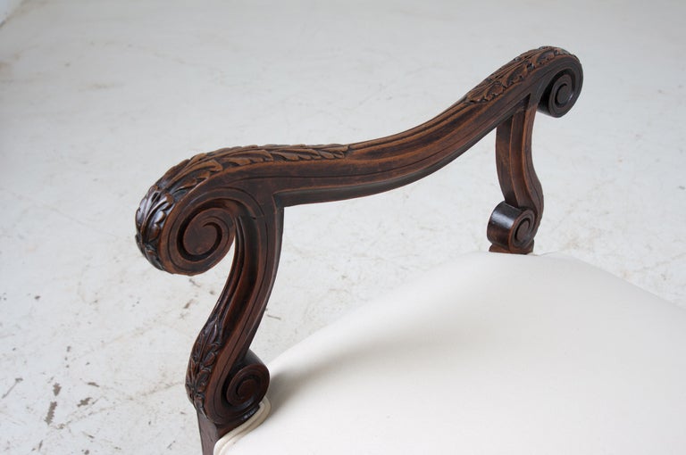 French 19th Century Louis XV Arm Stool In Good Condition In Baton Rouge, LA