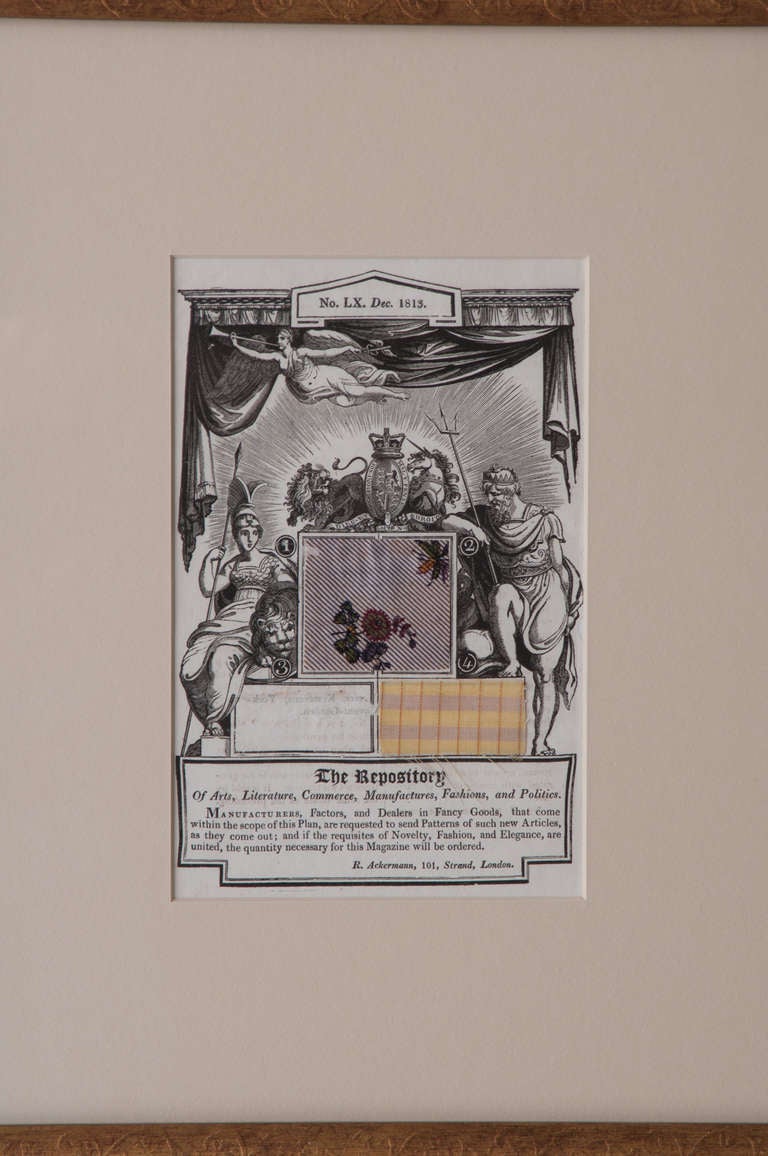 XIXe siècle Ensemble de 4 estampes anglaises du 19ème siècle, The Repository en vente