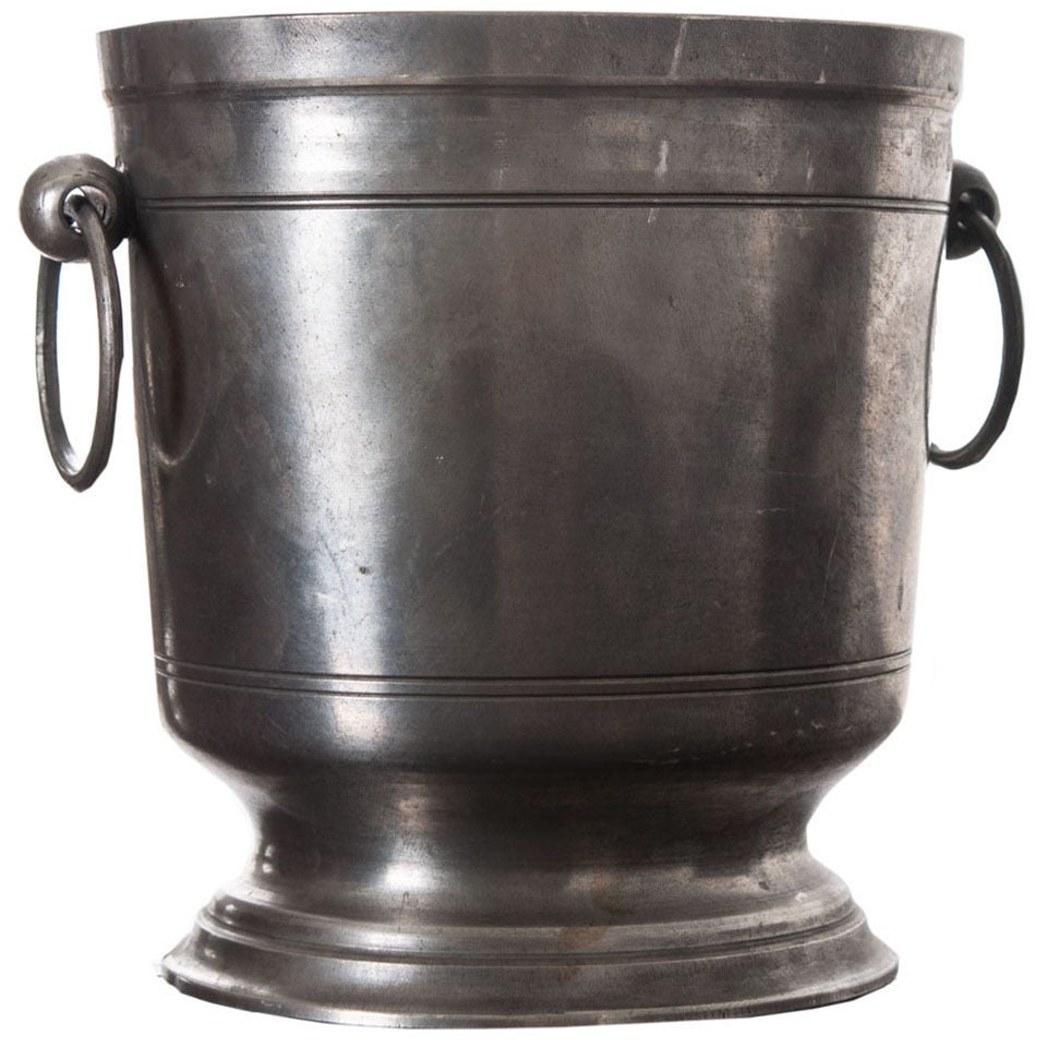 French Pewter 1920
s Wine Cooler