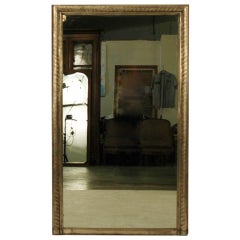 French 19th Century 57" Silver Gilt Mirror