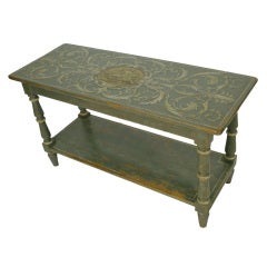 French 19th Century 2 Tier Painted Table