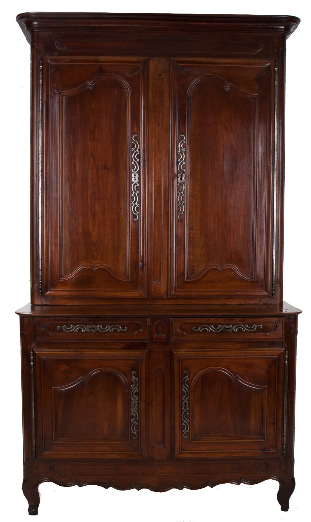 French 19th C Louis XV Walnut Buffet De Corps