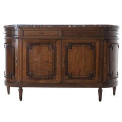 French 19th Century Louis XVI Marble Top Enfilade/Buffet