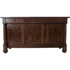 French Empire Style Walnut Enfilade
