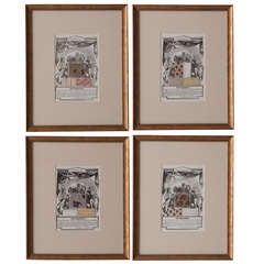 English 19th Century Set of 4 Prints, The Repository 7