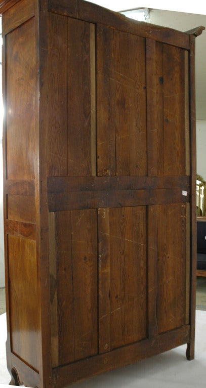 French 19th C. Walnut Tall  Armoire 3