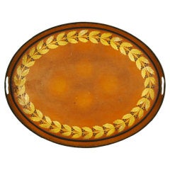 French 19th Century Empire Tole Tray