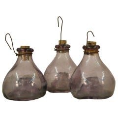 French 19th Century Glass Fly Catchers