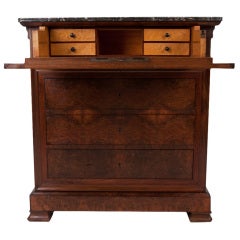 Antique French Louis Philippe Commode Secretary