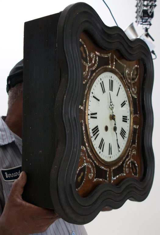 Napoleon III Mother of Pearl Wall Clock