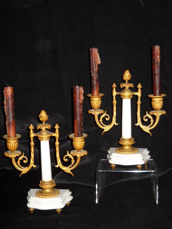 FRENCH 19TH.CENTURY  CANDLESTICKS