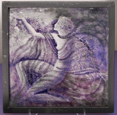 "Modern Dancer, " Very Fine, Unique Art Deco Tile by Simonaky