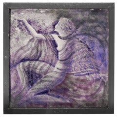 "Modern Dancer," Very Fine, Unique Art Deco Tile by Simonaky 1