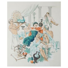 "Bacchanale," Hollywood-Influenced Painting from Marjorie Merriweather Post
