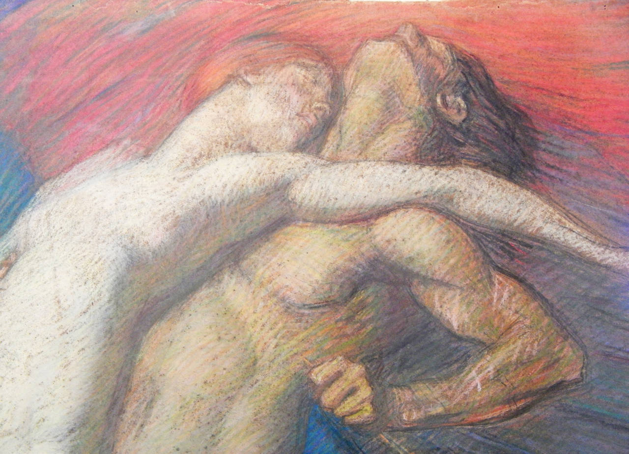 "Centaur and Nymph, " Important Study for "Rape of Europa" by Hale