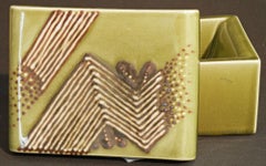 Rara e importante scatola di porcellana Art Deco di Kenton Hills