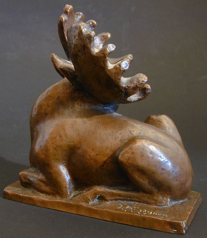 bronze moose