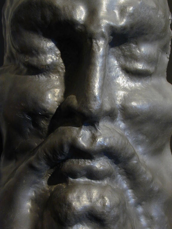 Späte Art-Déco-Skulptur aus geformtem Blei von Eugen Gauss