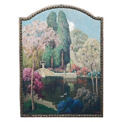 „Bucolic Lakeside with Swans“, „ Metropolitan Opera Backdrop Design, 1930