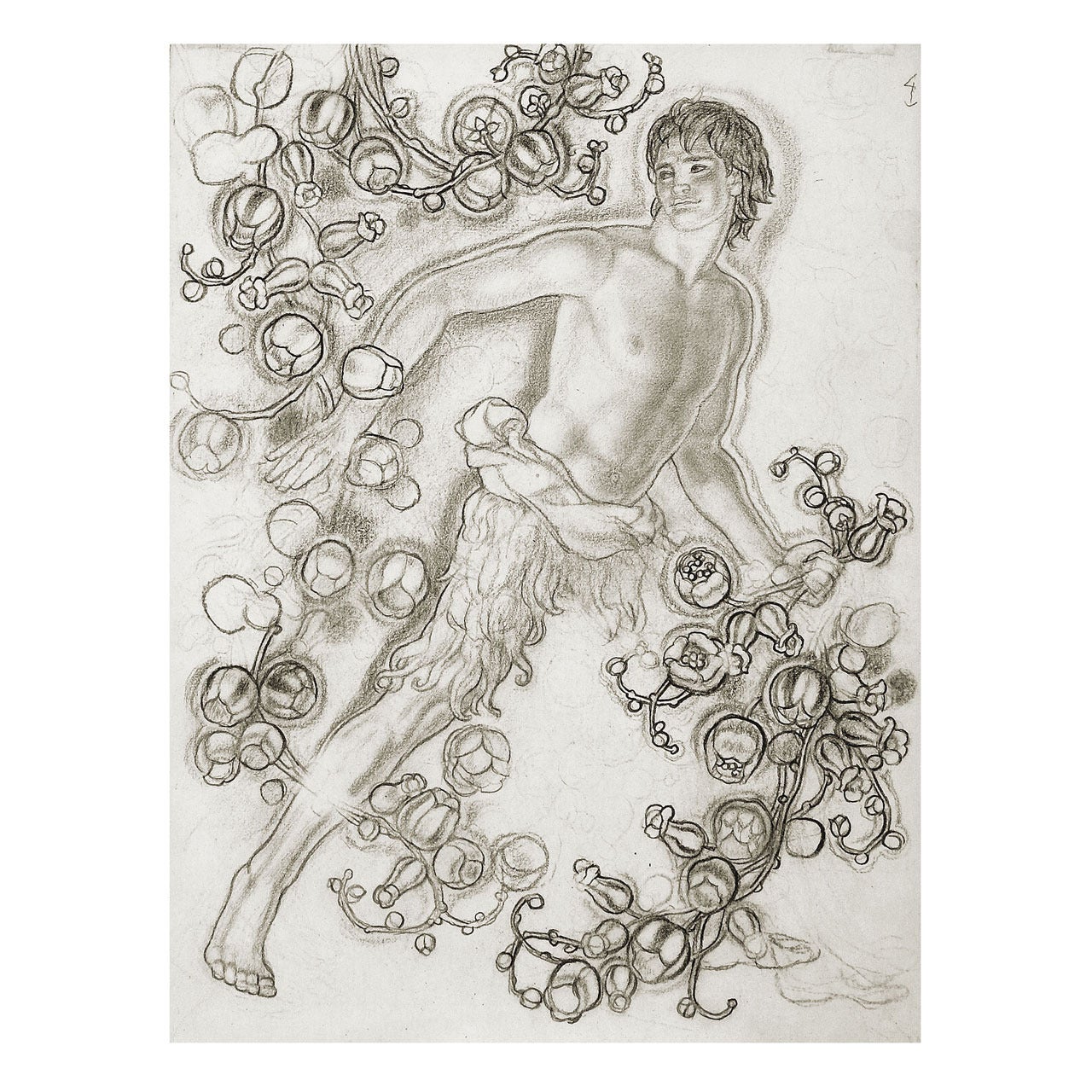 "Peter Pan", dibujo semidesnudo de Richardson en venta