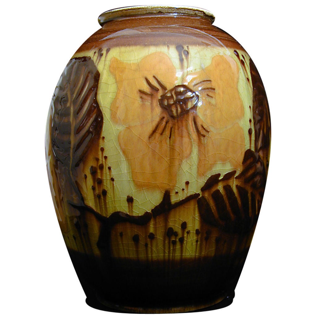 Art Deco Masterpiece:  Large Vase by Barrett for Rookwood