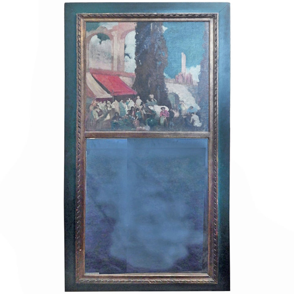 "Under the Aqueduct, " Very Fine 1920s Trumeau from Philadelphia Estate For Sale