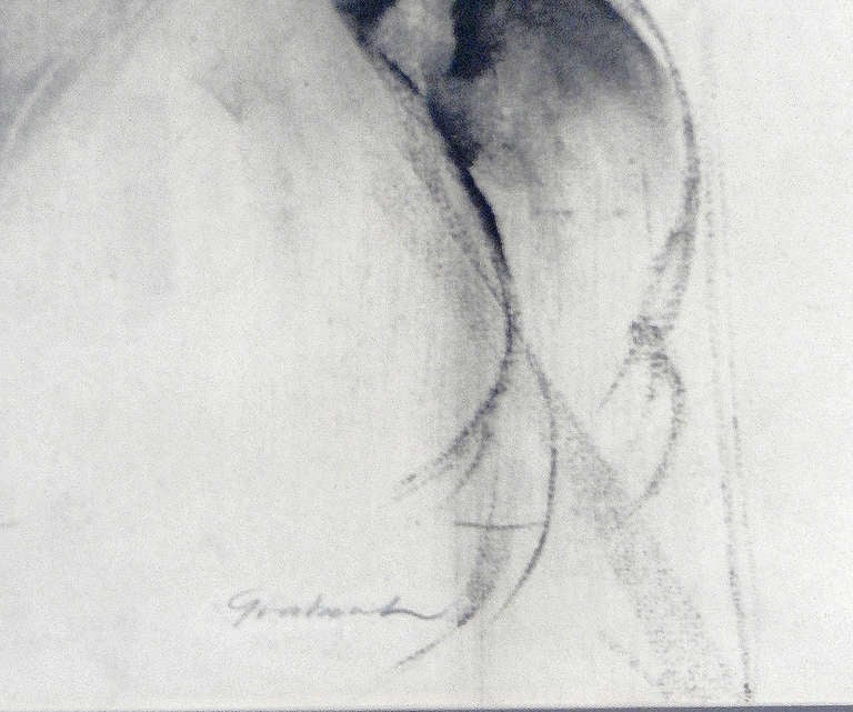 Art déco « Nude Study », un dessin rare et important de John Grabach en vente