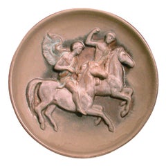 Grand chargeur avec figures classiques à cheval, Italie